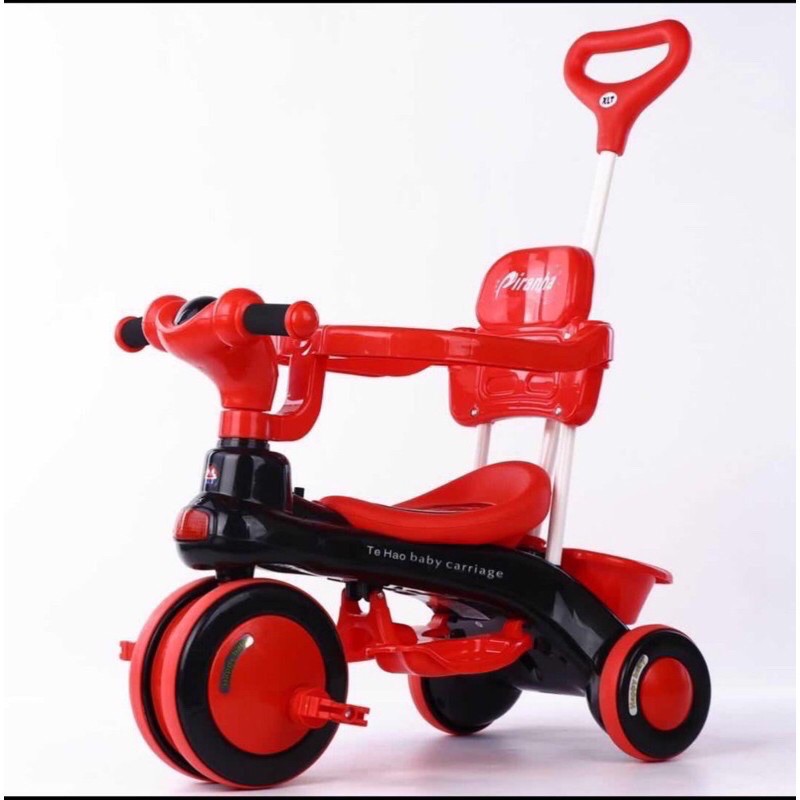 Xe đẩy có đèn và phát nhạc cho bé, xe đạp 3in1 có khung bảo vệ bé loại đẹp