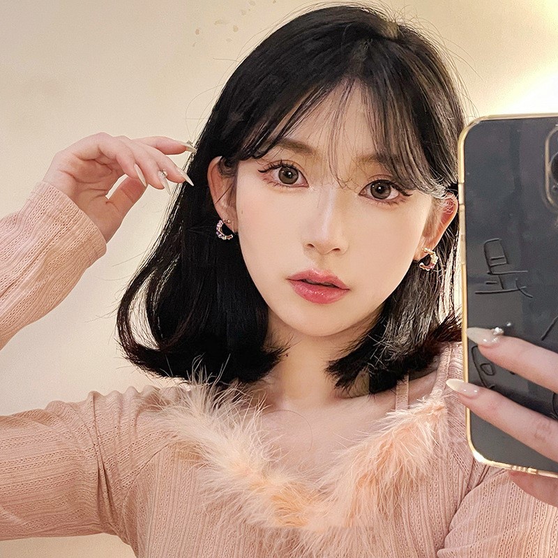 Khuyên Tai Hình Bông Hoa Phong Cách Hàn Quốc Ngọt Ngào Cho Nữ