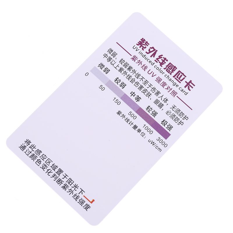 Set 10 Thẻ Kiểm Tra Ánh Nắng Mặt Trời UV Cho Bò Sát
