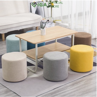 Ghế đôn sofa ghế đẩu tròn bắc âu phù hợp mọi loại bàn phòng khách hiện đại chính hãng IGA- GC14
