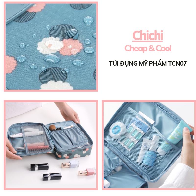 Túi đựng mỹ phẩm đồ cá nhân du lịch nhỏ gọn đẹp cute đa năng cao cấp ChiChi TCN07
