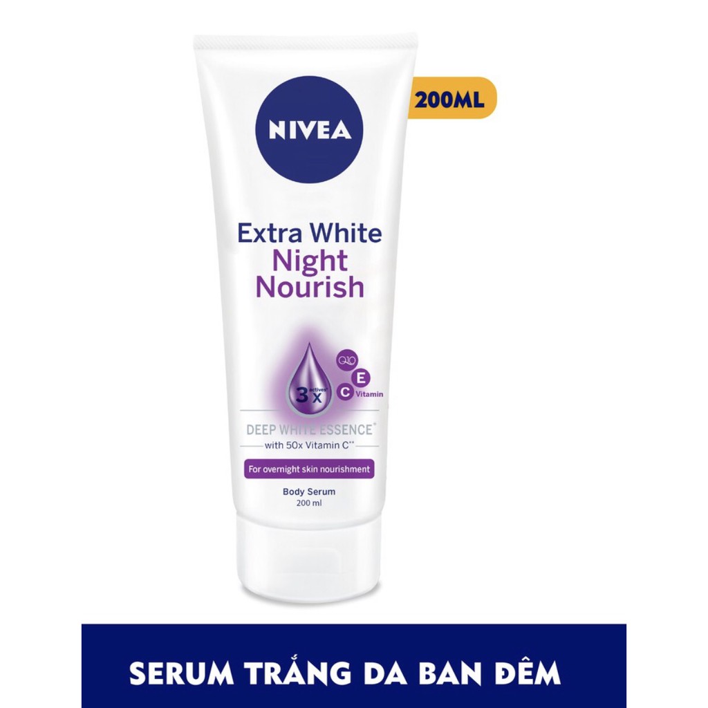 Serum dưỡng thể nivea ban đêm 180ml