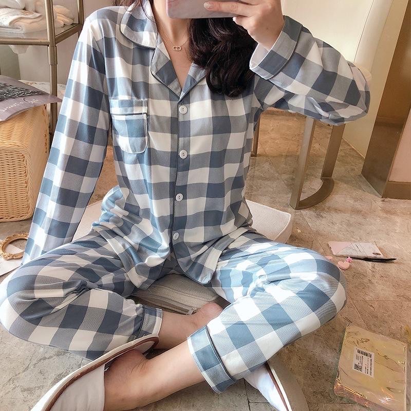 Pijama Quảng Châu cao cấp có size - Bộ mặc nhà pijama nữ dài tay quần dài chất cotton pha len nhiều hoạ tiết trẻ trung