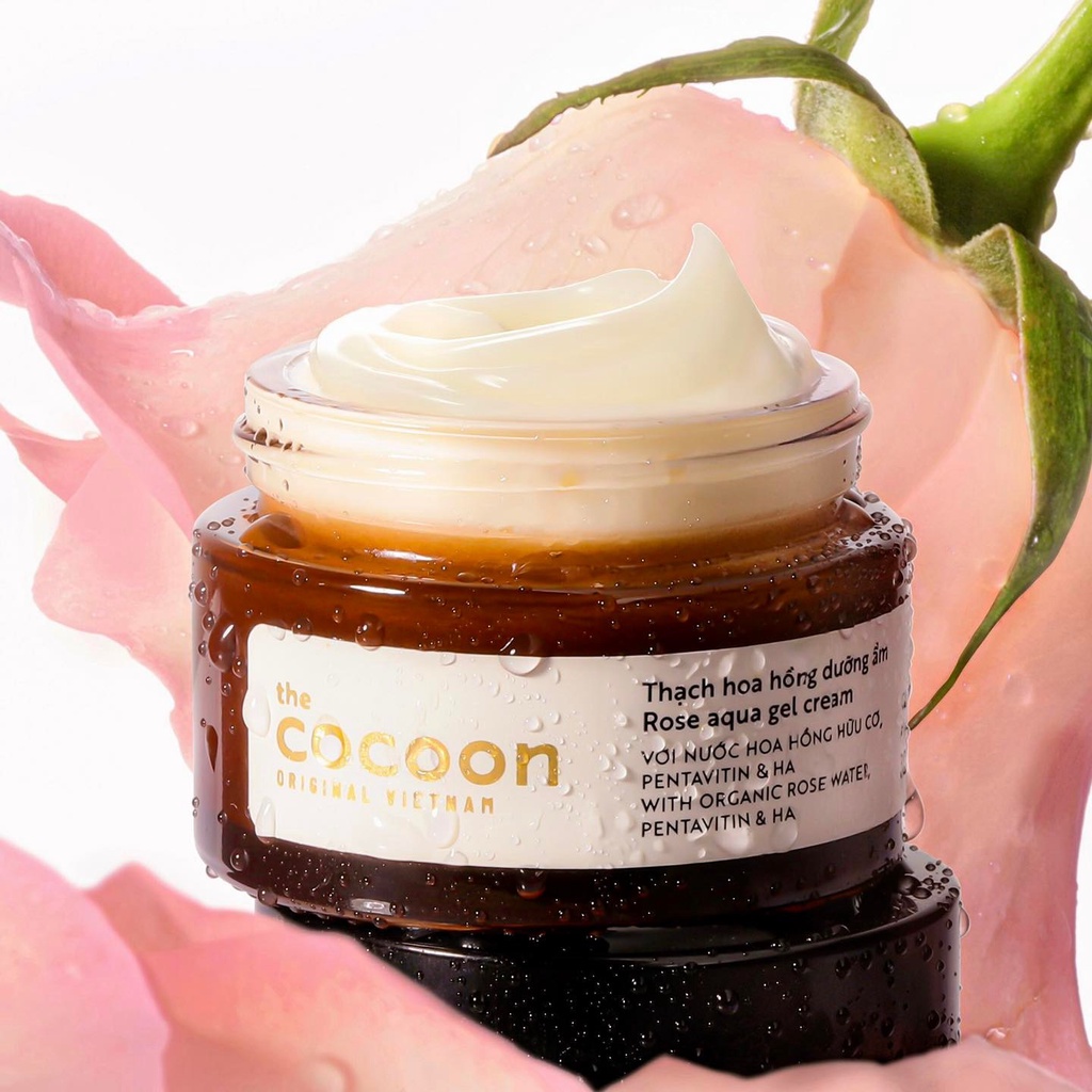 Thạch hoa hồng dưỡng ẩm Cocoon Garin 30ml cấp ẩm và nuôi dưỡng