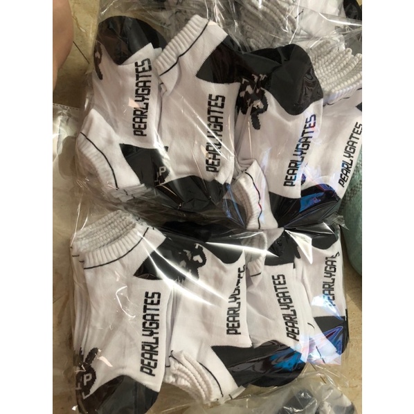 SALE SOck Tất Golf Pearly gate 100% phần trăm coton, êm, mềm , thấm hút mồ hôi