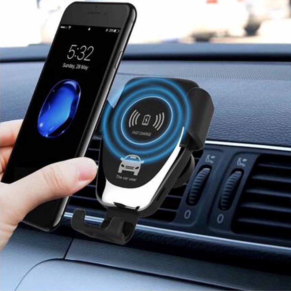 Bộ Sạc Nhanh Không Dây Trên Xe Hơi Cho iPhone 11 12 13 Pro Max X XS XR 8 8 Plus XS 7.5W 10W Samsung Galaxy S8 S9 S10 Note 9
