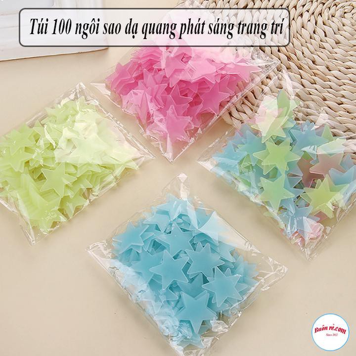 Túi 100 Ngôi Sao Dạ Quang Phát Sáng – Trang Trí 00599