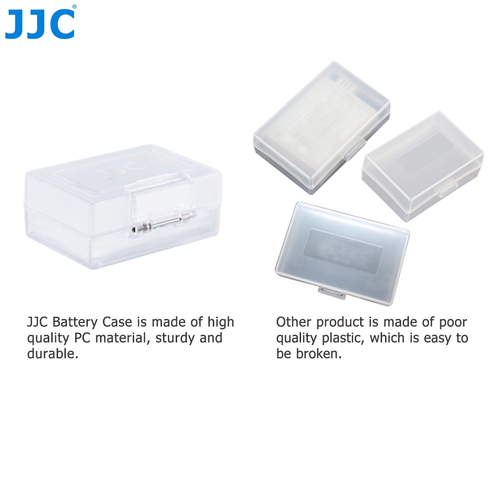 JJC Hộp Bảo Quản Pin Máy Ảnh Giá Đỡ Bảo Vệ Mini Cho NP-W126 W126S NP-95 NP-FW50 NP-FZ100 NP-BX1 LP-E6 LP-E6N LP-E8 LP-E10 LP-E5 LP-E12 LP-E17 EN-EL15 EN -EL15a EN-EL14a EN-EL3E BLN1