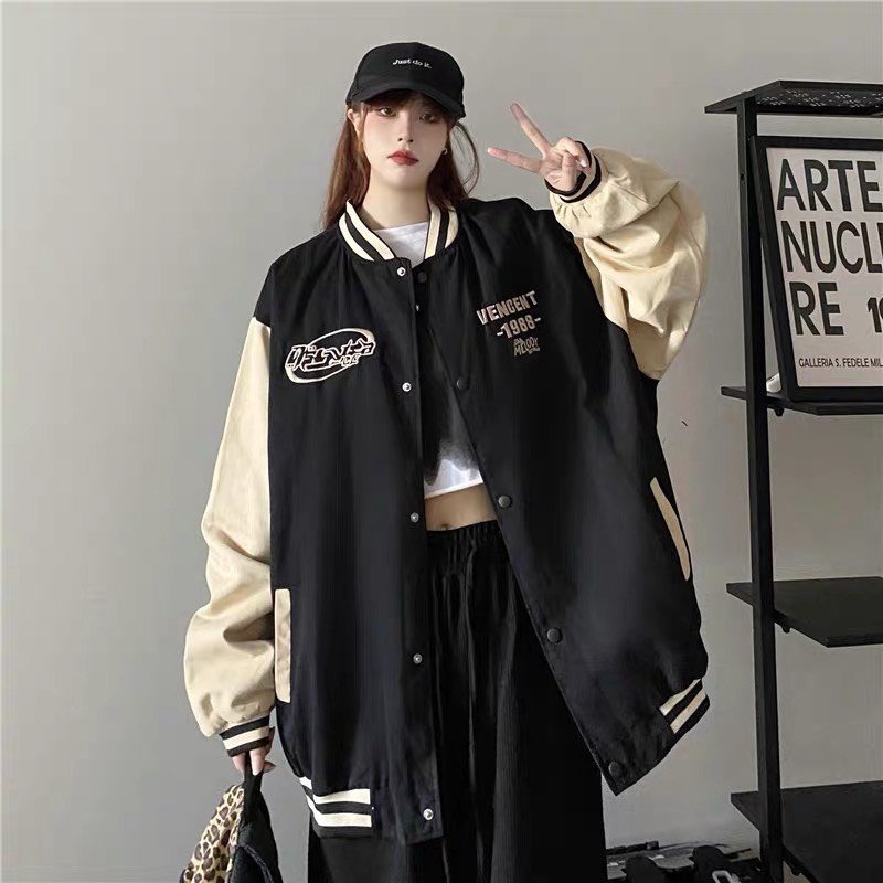 Áo Khoác Nỉ Bomber Bóng Chày 1988 Siêu Hot Nam Nữ Đều Mặc Được HHP
