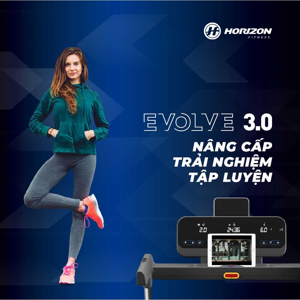 Máy Chạy Bộ Nhỏ Gọn Mỹ HORIZON Evolve 3