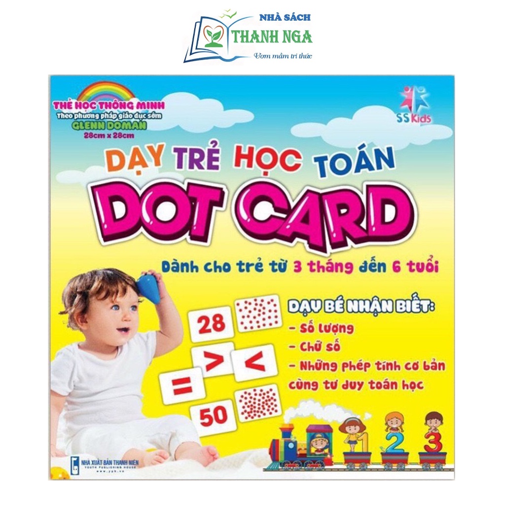 Bộ thẻ Flashcard Dot Card Việt Hà dạy trẻ học toán cho bé từ 3 tháng đến 6 tuổi