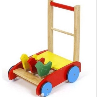 Xe Tập Đi Bằng Gỗ Hình Con Gà Đáng Yêu Cho Bé, Xe Đẩy Tập Đi Bằng Gỗ Cho Bé Chống Trơn Trượt