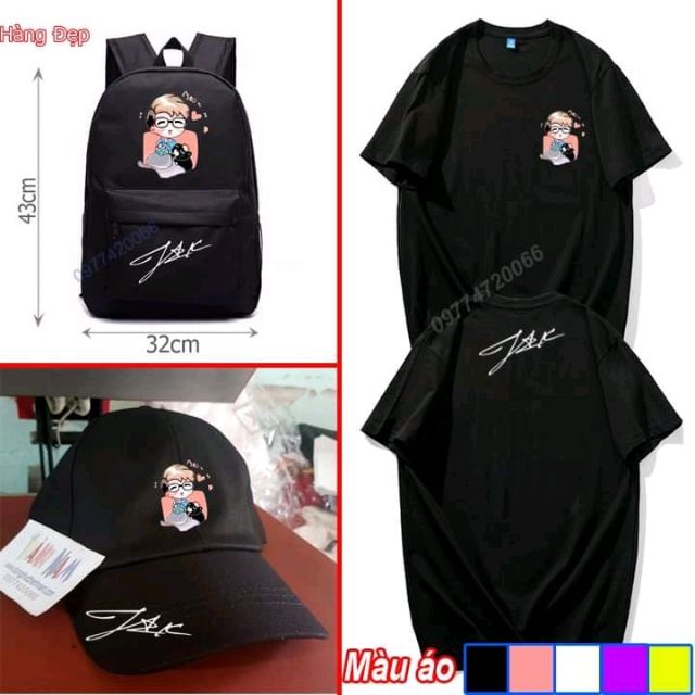 COMBO: 1 Áo, 1 Nón, 1 Balo JACK (J97)