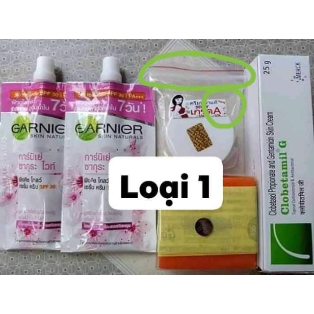 (HÀNG CHUẨN LOẠI 1) Bộ 5 Món Kem Nám Thái Lan Clobetamil G