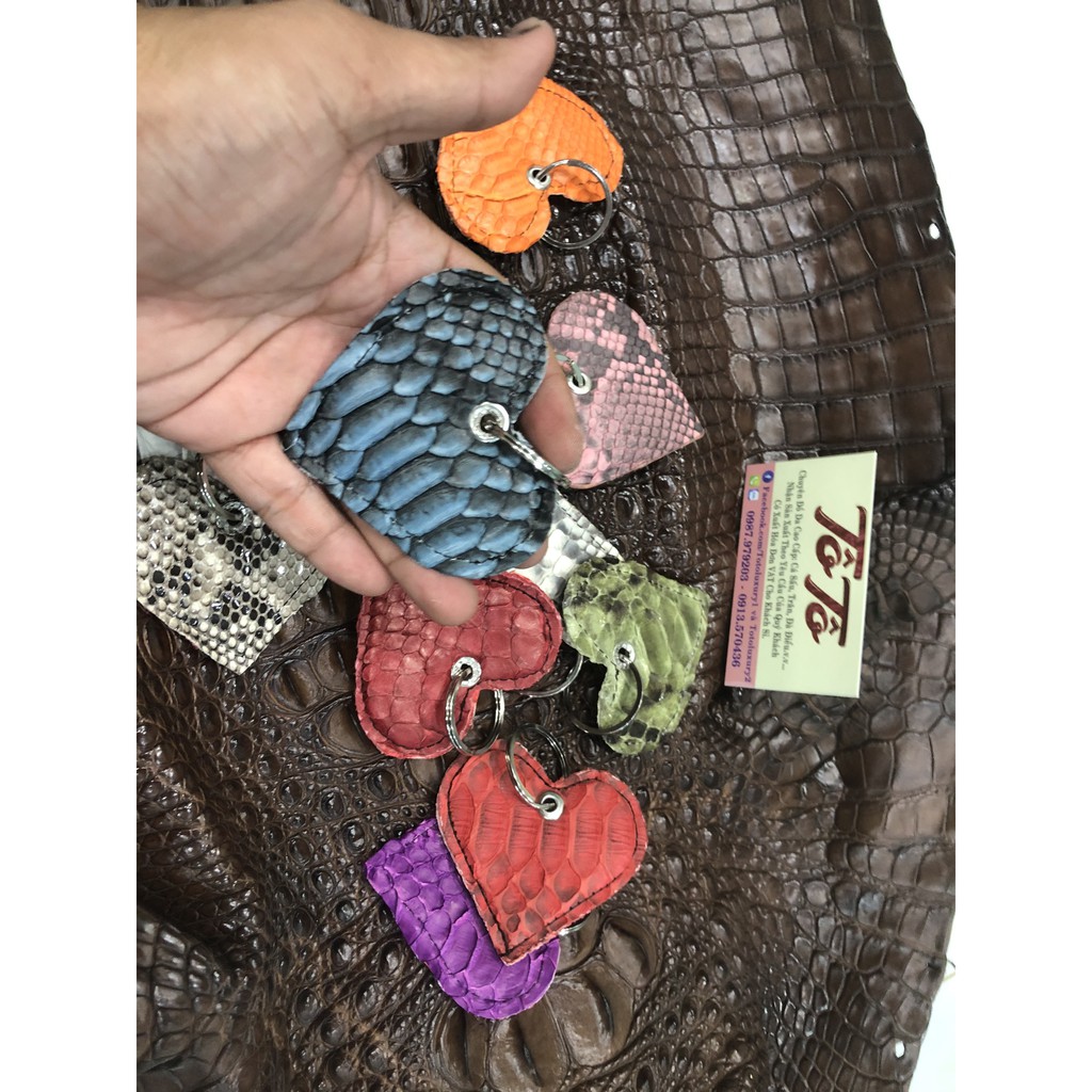 Rẻ Vô Địch - Móc khoá da trăn Thật 100%