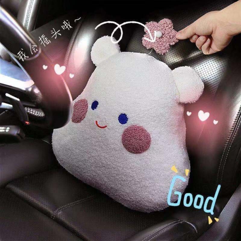 Gối Kê Cổ/Vai/Tựa Đầu Mềm Mại In Hình Hoa Hoạt Hình