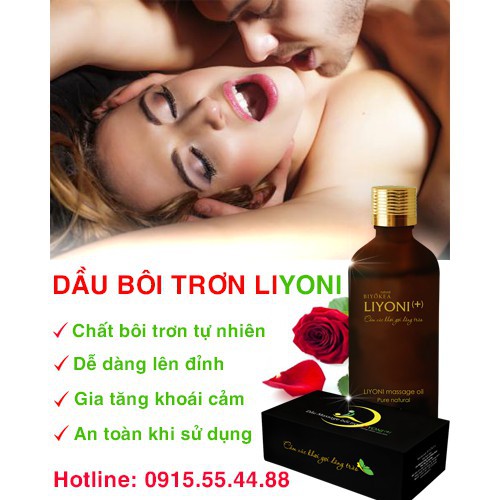 Dầu Bôi Trơn Massage Tăng Khoái Cảm Kích Thích Hưng Phấn LIYONI+ (Hương Nam Tính) Dung Tích 50ml - Hàng nhập khẩu