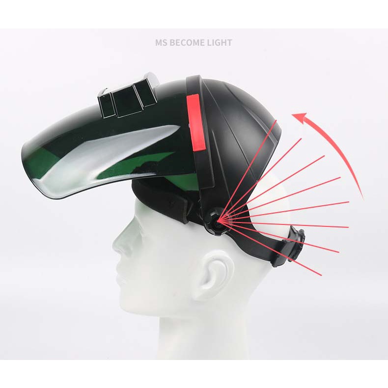 Mặt nạ hàn làm tối tự động gắn trên đầu Hàn che bảo vệ Hàn TIG