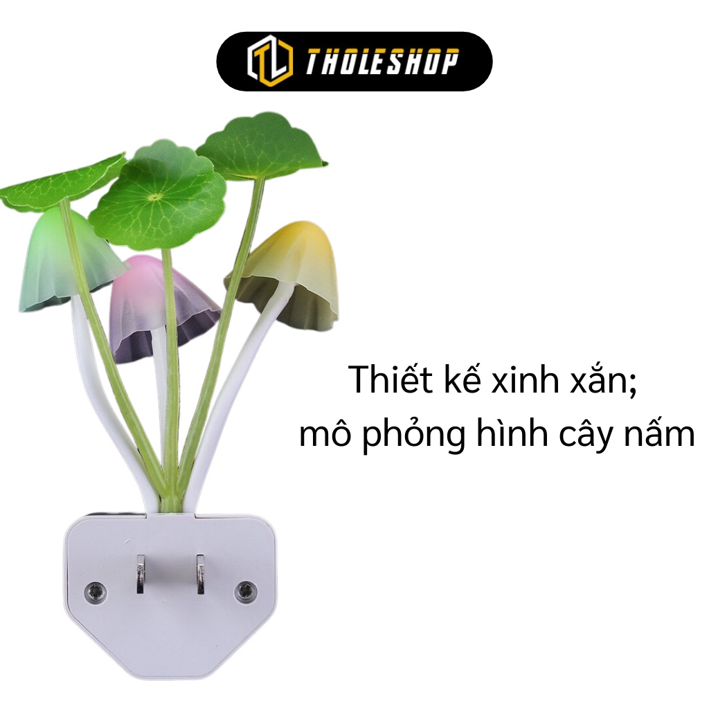 Đèn Cảm Ứng Đổi Nhiều Màu Khác Nhau, Trang Trí Phòng Ngủ, Thiết Kế Câu Nấm Tholeshop 3560