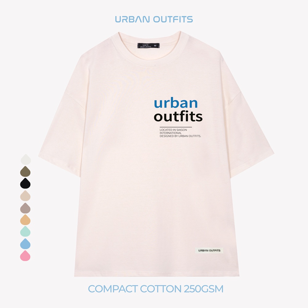 Áo Thun Tay Lỡ Form Rộng URBAN OUTFITS  ATO118 Local Brand In LOCATED  ver 2.0 Chất Vải 100% Compact Cotton 250GSM Dầy