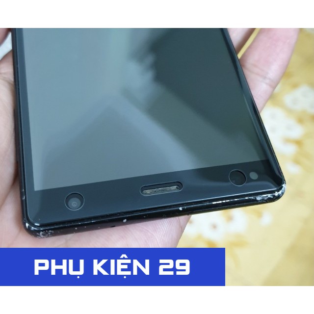 [Sony XZ2] Kính cường lực FULL màn viền cong đen / trong Glass Pro+ 9H