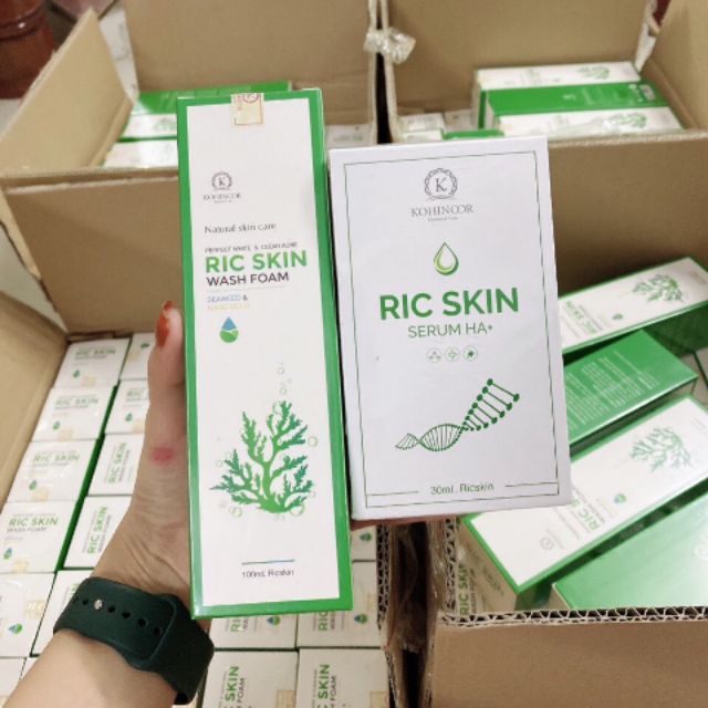 COMBO SERUM + SRM RIC SKIN TẢO XANH KOHINOOR | BigBuy360 - bigbuy360.vn