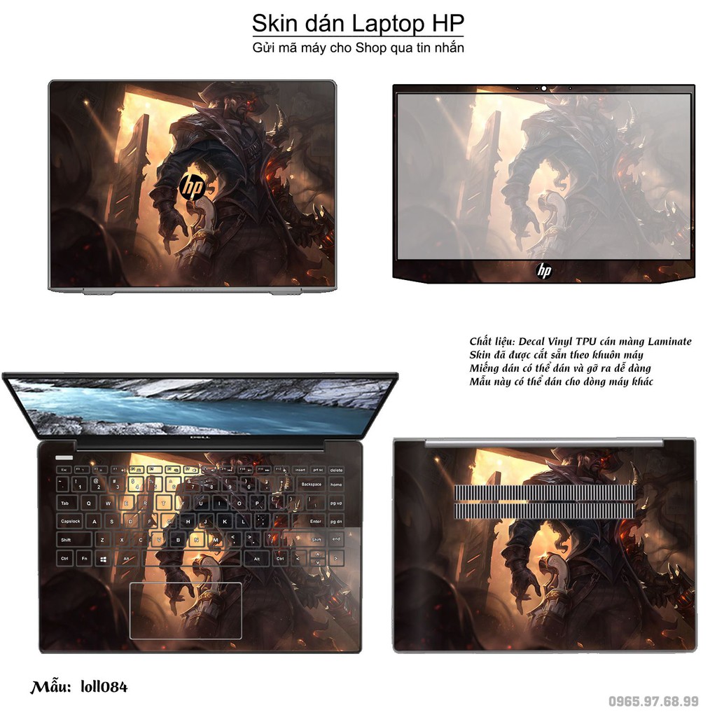 Skin dán Laptop HP in hình Liên Minh Huyền Thoại _nhiều mẫu 12 (inbox mã máy cho Shop)