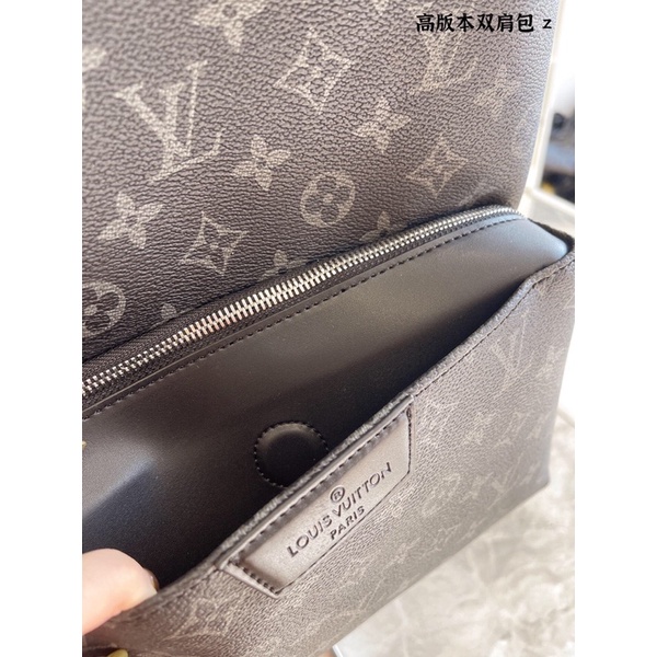 Balo thời trang da thật hoạ tiết thương hiệu Louis Vuitton LV Discovery cao cấp
