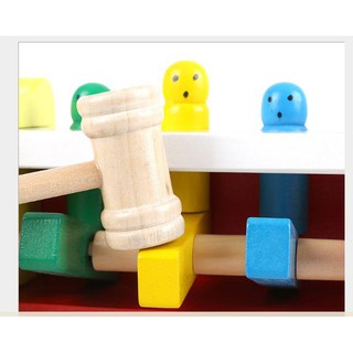 [XẢ KHO]  Đồ chơi đập chuột cho bé bằng gỗ