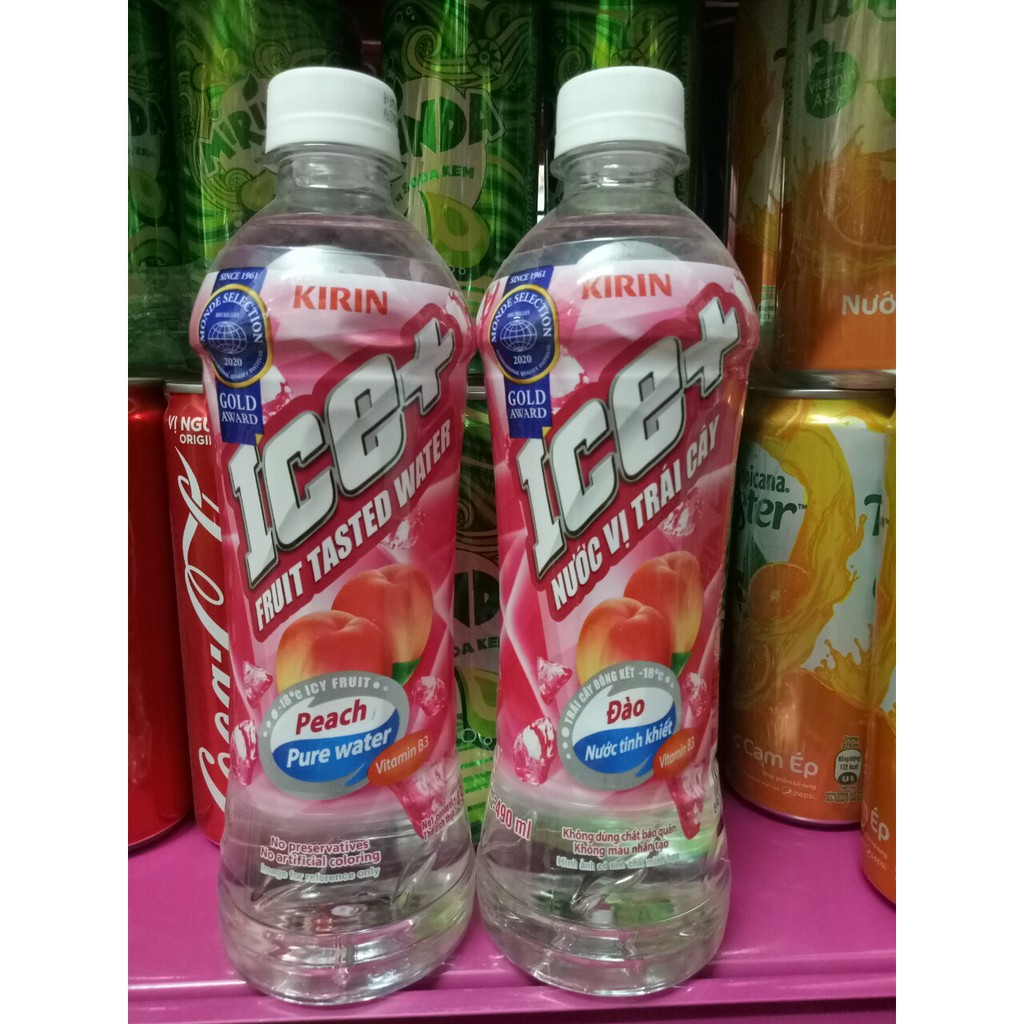 Nước ngọt ICE+ đào chai 500ml