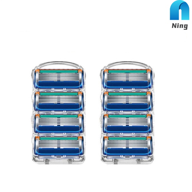 Ning Men Stainless Steel Razor Blades Kit 5-layer Precision Trimmer No Vibration Less Skin Irritation Compatible For