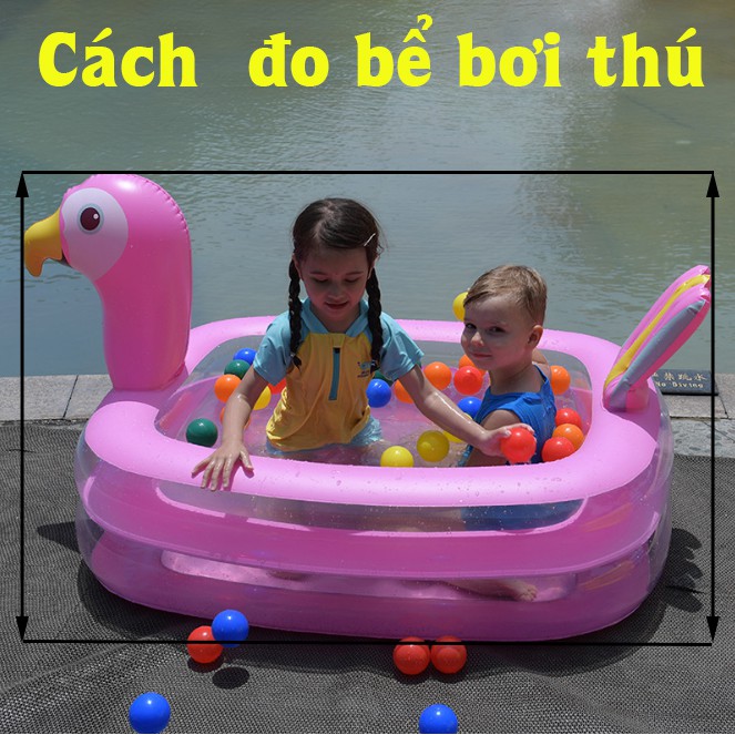 (FREESHIP) BỂ BƠI SIZE TO 1M7 HÌNH CON THÚ SIÊU DỄ THƯƠNG, SIÊU DÀY - CHỐNG TRƯỢT