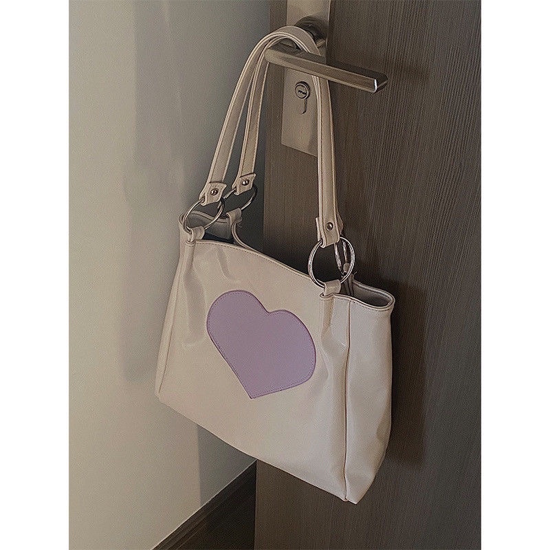 Túi xách tay, túi tote da trái tim xinh đẹp