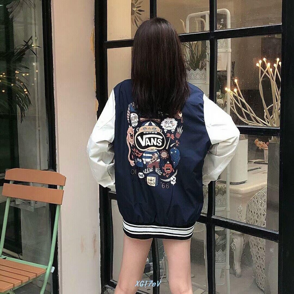 ÁO KHOÁC BOMBER NAM NỮ VANS RẺ ĐẸP THIẾT KẾ TỈ MỈ TRẺ TRUNG NĂNG ĐỘNG