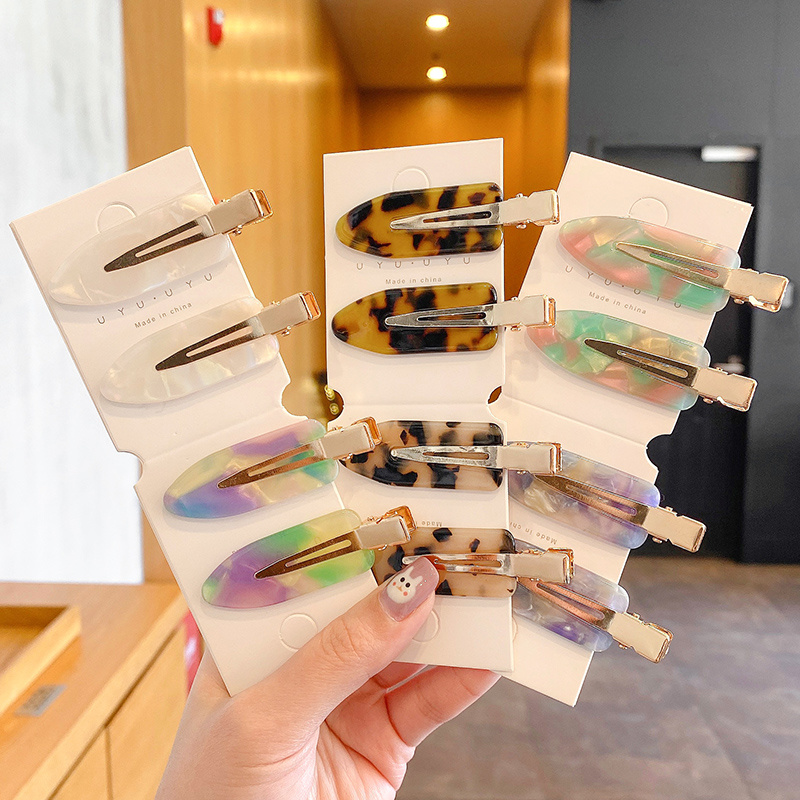 Kẹp Tóc Nữ Màu Sắc Dễ Thương Theo Phong Cách Hàn Quốc Sành Điệu