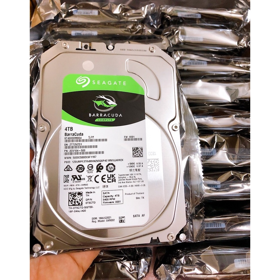 Ổ Cứng Seagate Barracuda 4TB 3.5 inch Chính Hãng - Mới Bảo hành 24 tháng