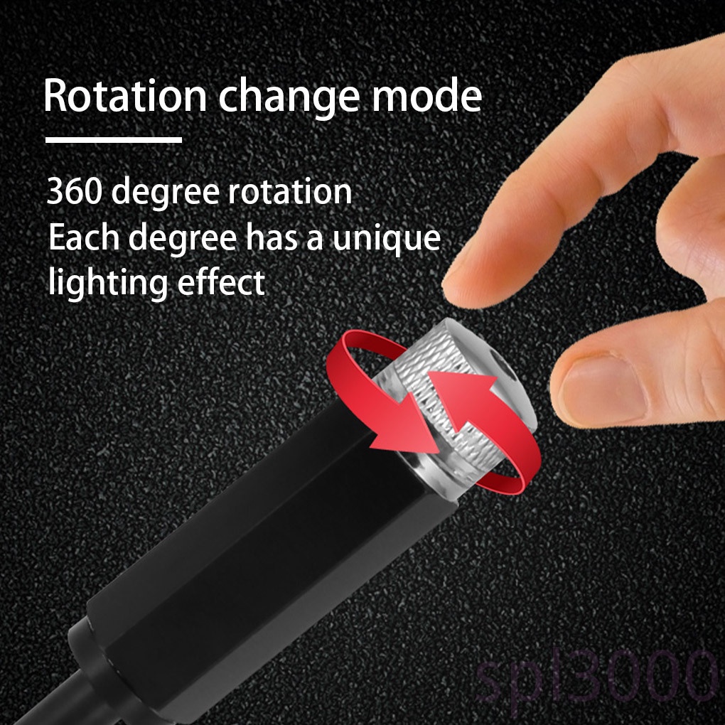 Đèn Led Usb Chiếu Trần Xe Hơi Có Thể Điều Chỉnh