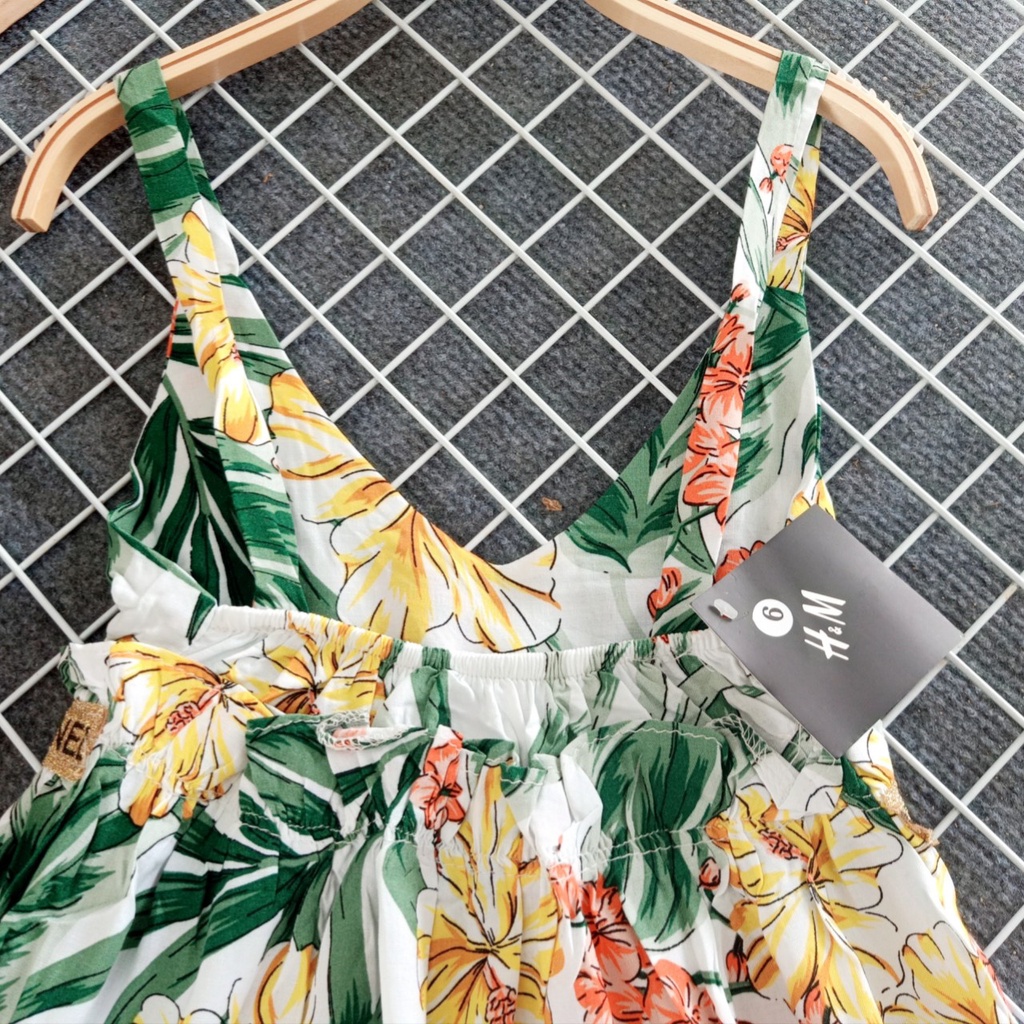 Đầm yếm lanh cho bé gái size từ 15-26kg