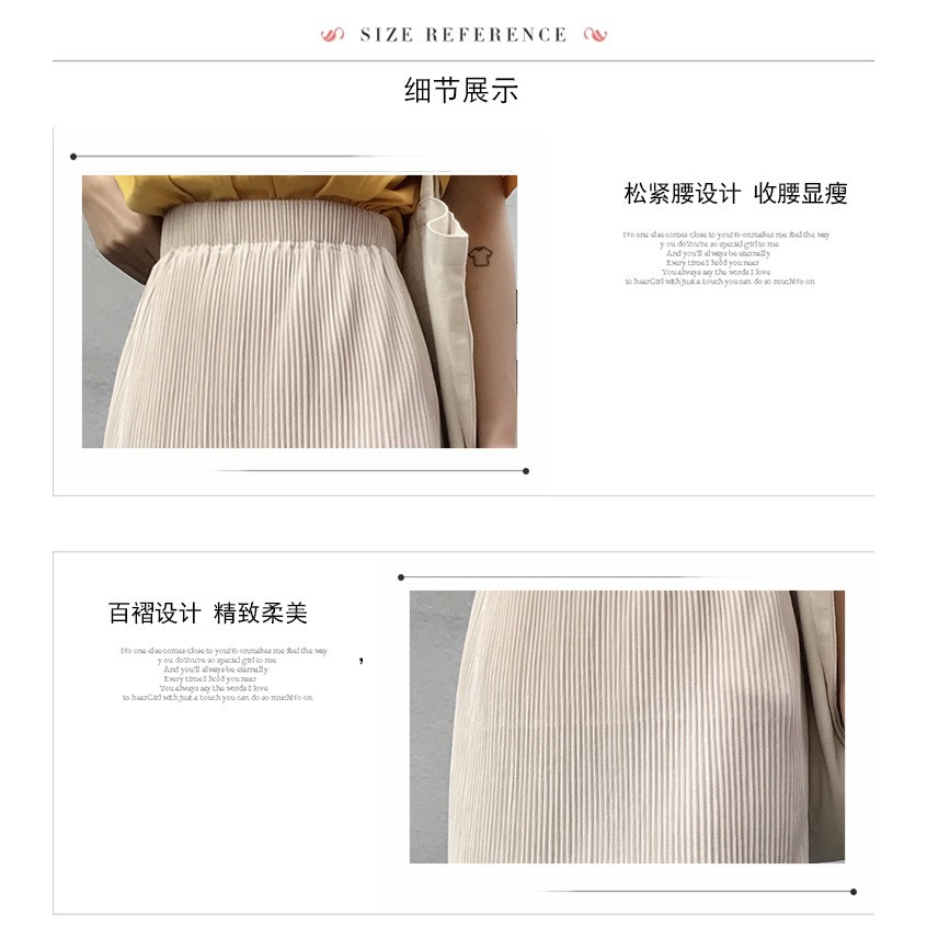 CHÂN VÁY NỮ DÀI XẺ LƯNG THUN CO DÃN PHONG CÁCH ULZZANG - WINDY SKIRT | BigBuy360 - bigbuy360.vn