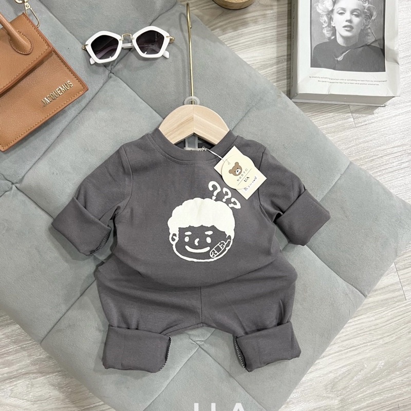 [ Ảnh thật] Bộ thun cotton mỏng siêu nhẹ cho bé trai/ bé gái