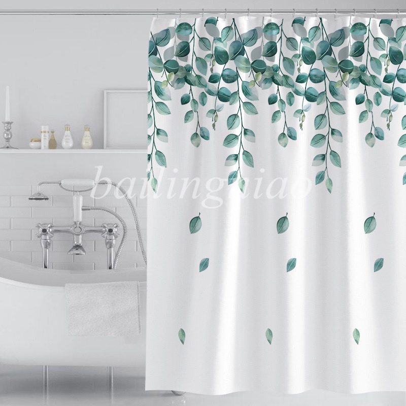 Rèm Che Bồn Tắm Bằng Polyester Chống Thấm Nước Thiết Kế Đơn Giản