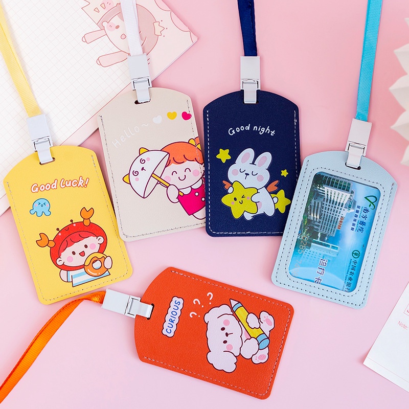 Bao túi đựng thẻ học sinh, xe bus, thẻ nhân viên silicon sắc màu