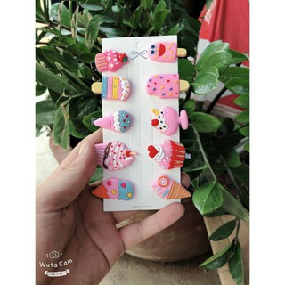 set 10 kẹp tóc đáng yêu cho bé