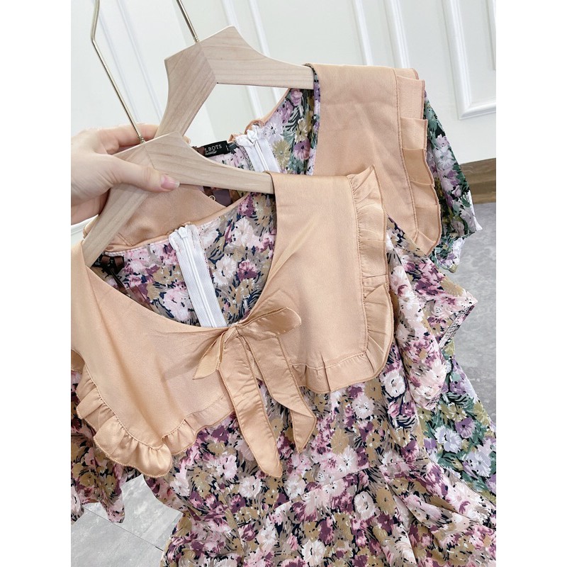 váy hoa cổ bèo tiểu thư shop sun soc | BigBuy360 - bigbuy360.vn