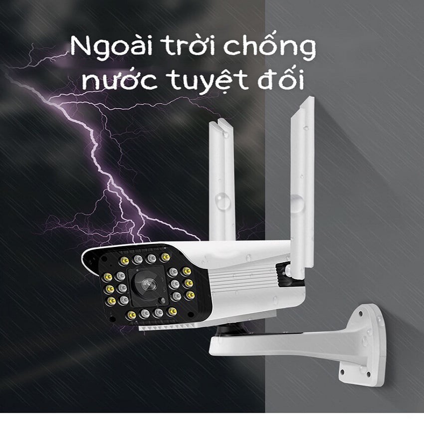 Camera Yoosee Ngoài Trời 3.0 4 Râu 8 LED