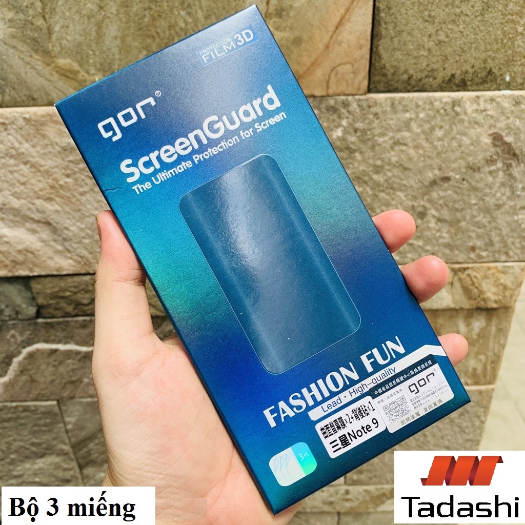 Dán Dẻo Gor Samsung Galaxy Note 8/ Note 9/ Note 10/ Note 10 Plus/ Note 20 Ultra Dán Full Màn 3D, Trong suốt - Hãng Gor