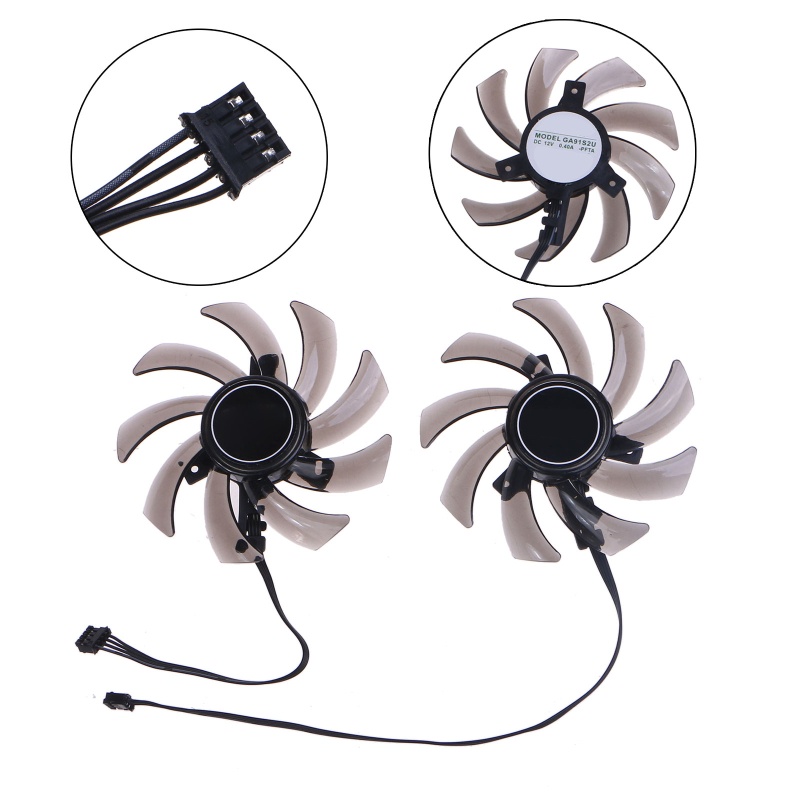 QUU 85mm GA91S2U 4Pin GTX 1660 1660Ti RTX2060 RTX2070 Quạt Card Đồ Họa Cho PNY Palit RTX 2060 SUPER 