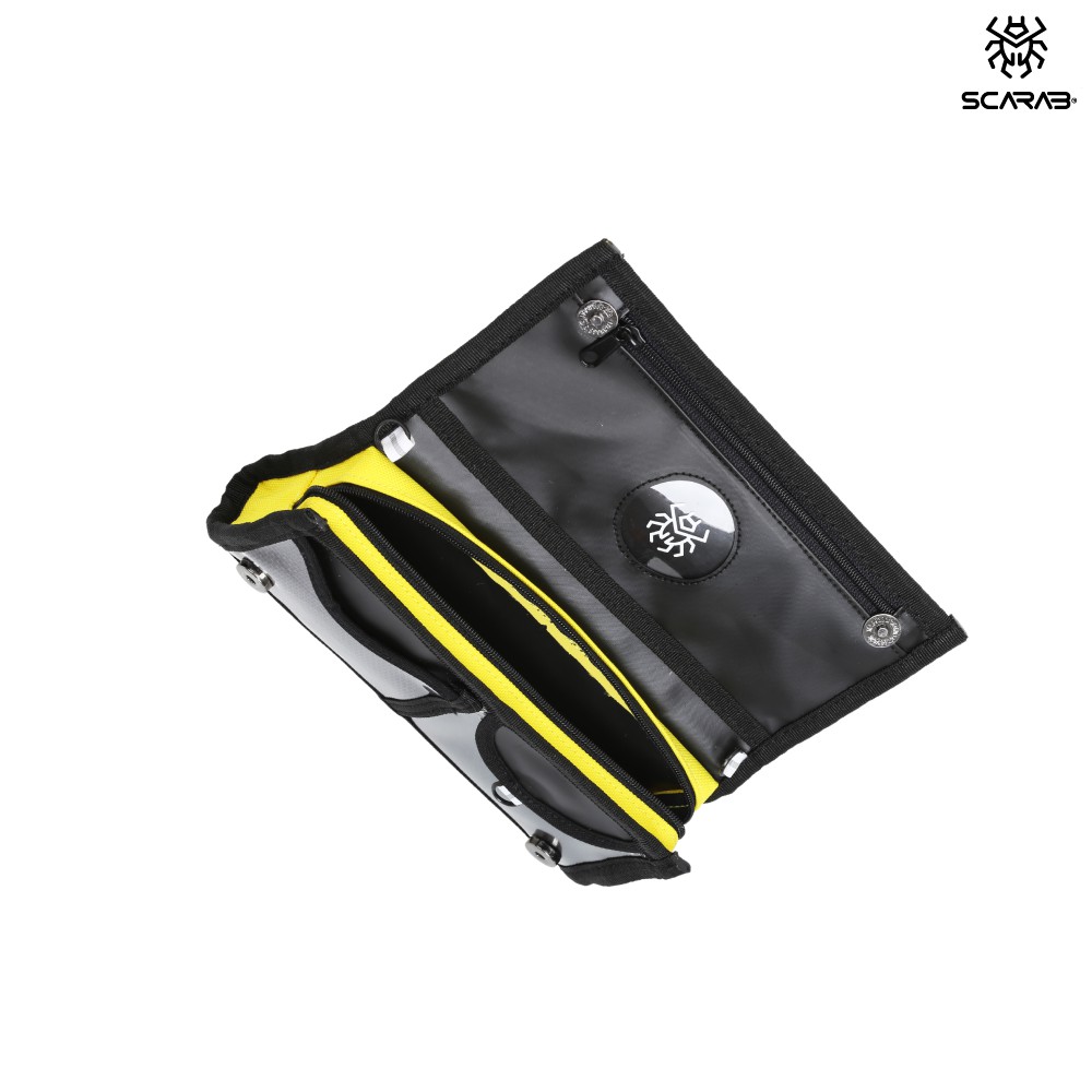 Ví Dài Màu Đen Phối Lưới Nhựa PVC Nhiều Màu - SCARAB Mix Long Wallet