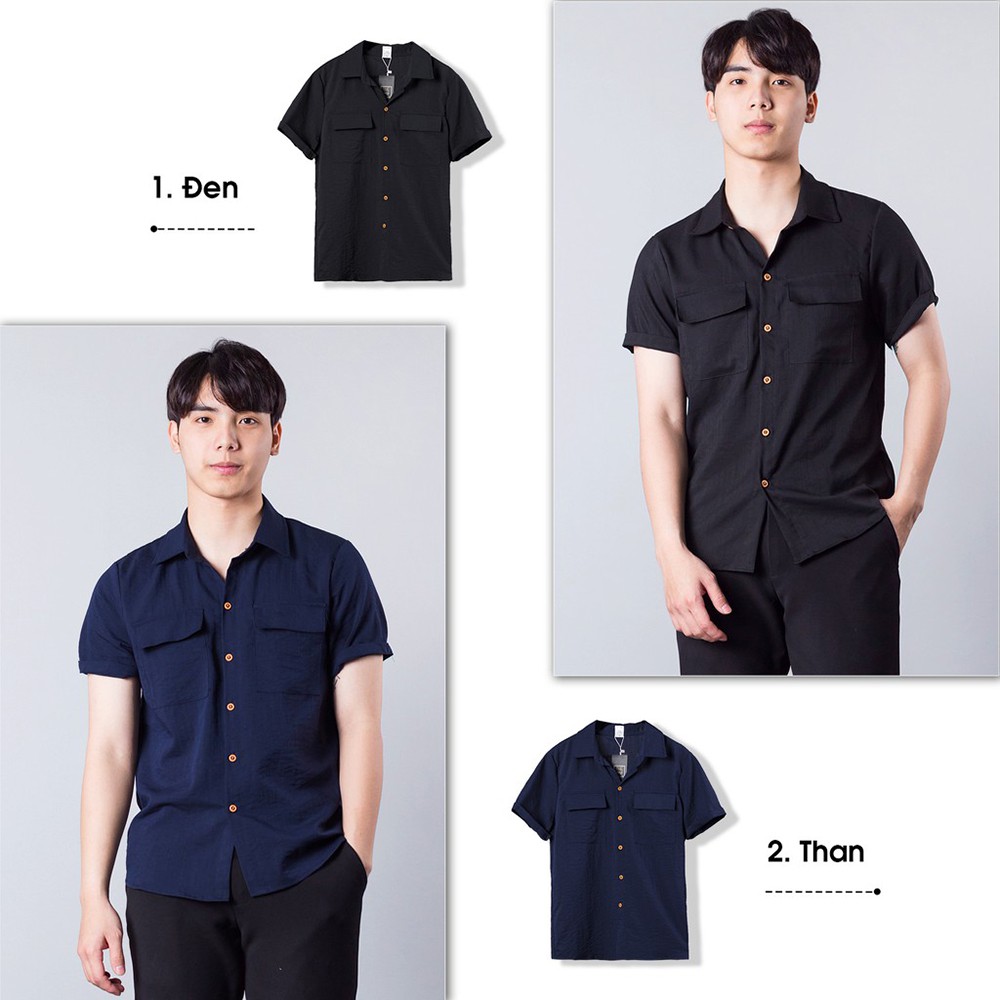 Áo sơ mi nam đũi cổ bẻ túi hộp mềm mịn thoáng mát Micado | BigBuy360 - bigbuy360.vn