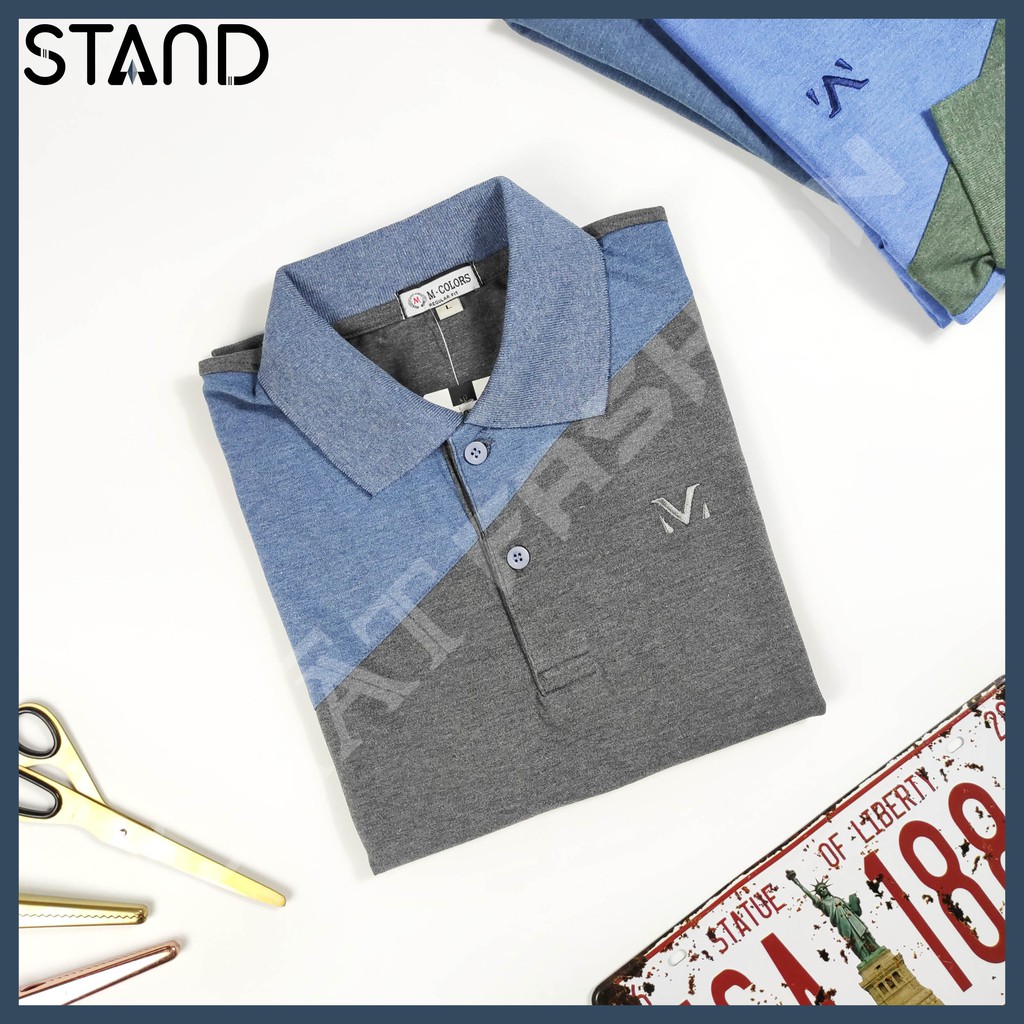 Áo Thun Nam 🆓FREESHIP🆓 Tay Ngắn M Phối Màu Cá Sấu Mềm Mịn Có Cổ 3 Màu 4 Size PS0018 | BigBuy360 - bigbuy360.vn